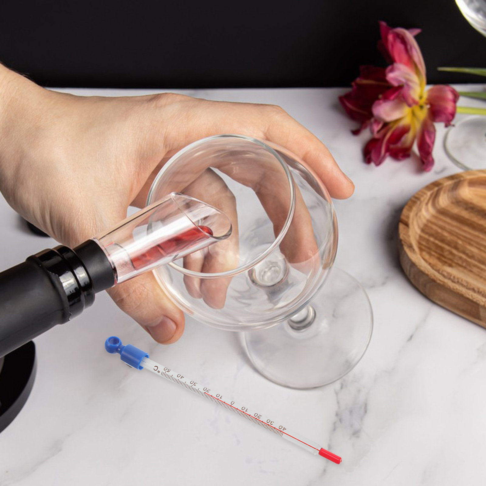 Glass Wine Thermometer Easy Re - огляд і ціна Home Cooking In