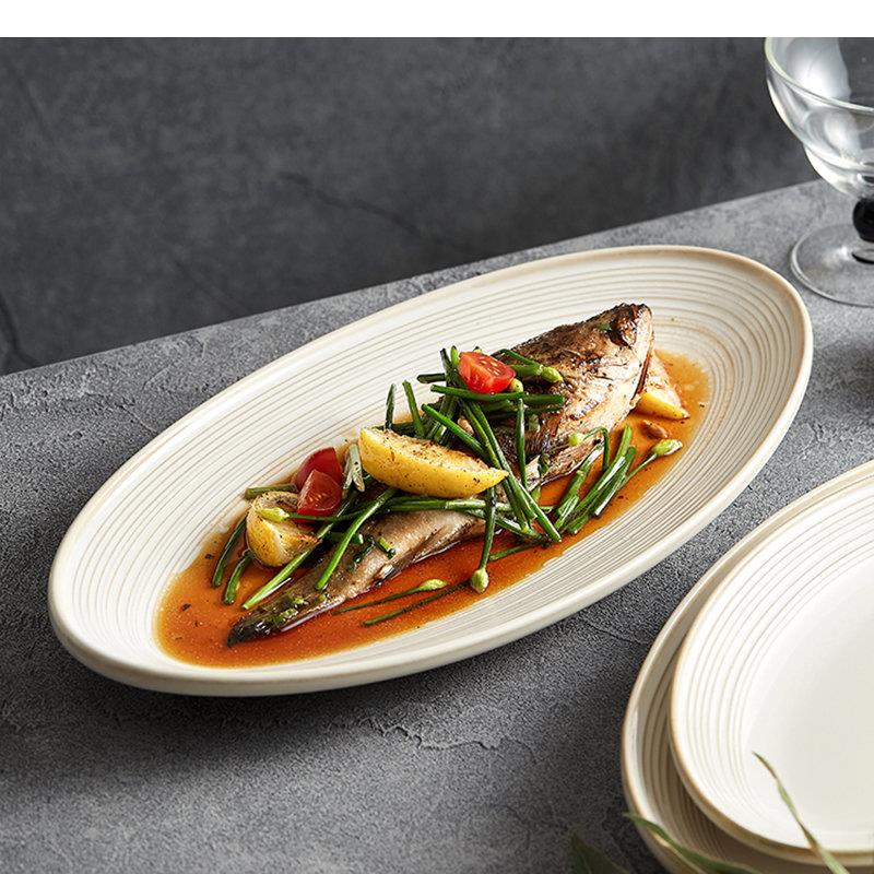 Oval Ceramic Dinner Plates Coo - огляд і ціна Home Cooking Dinner