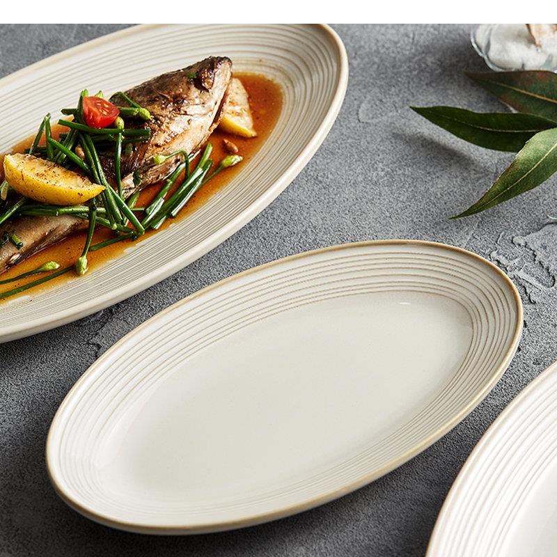 Oval Ceramic Dinner Plates Coo - огляд і ціна Home Cooking Dinner