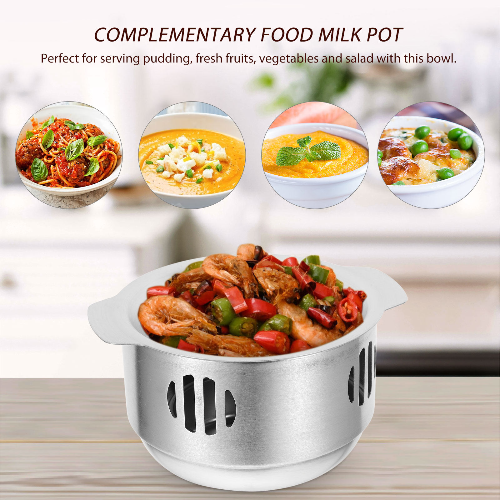 1Set Food Heating Pot with Sto - огляд і ціна Home Cooking Fast Foods