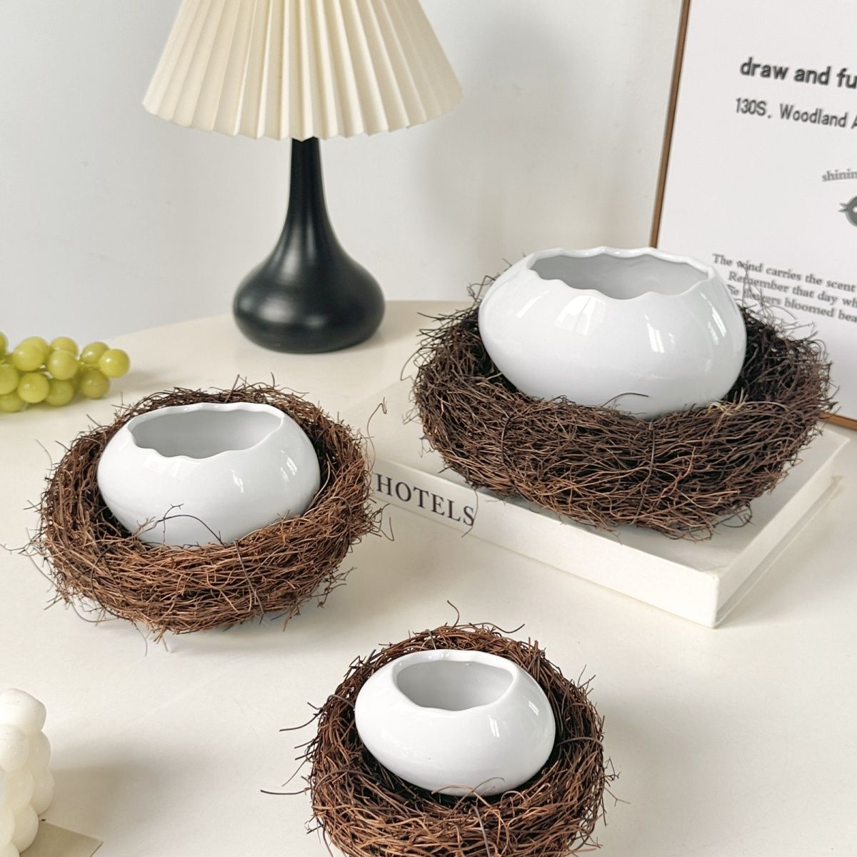 Modern Bird's Nest Ostrich Whi - огляд і ціна Home Cooking Dinner