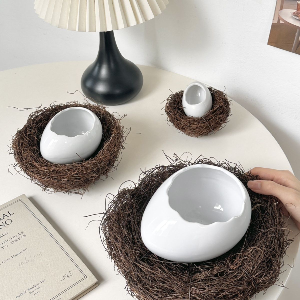 Modern Bird's Nest Ostrich Whi - огляд і ціна Home Cooking Dinner
