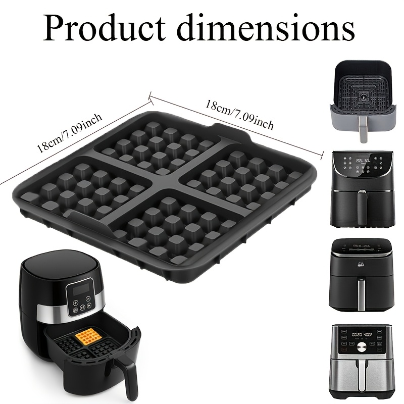 Square Waffle Mold, Non-Stick  - огляд і ціна Crepe Pan Nonstick