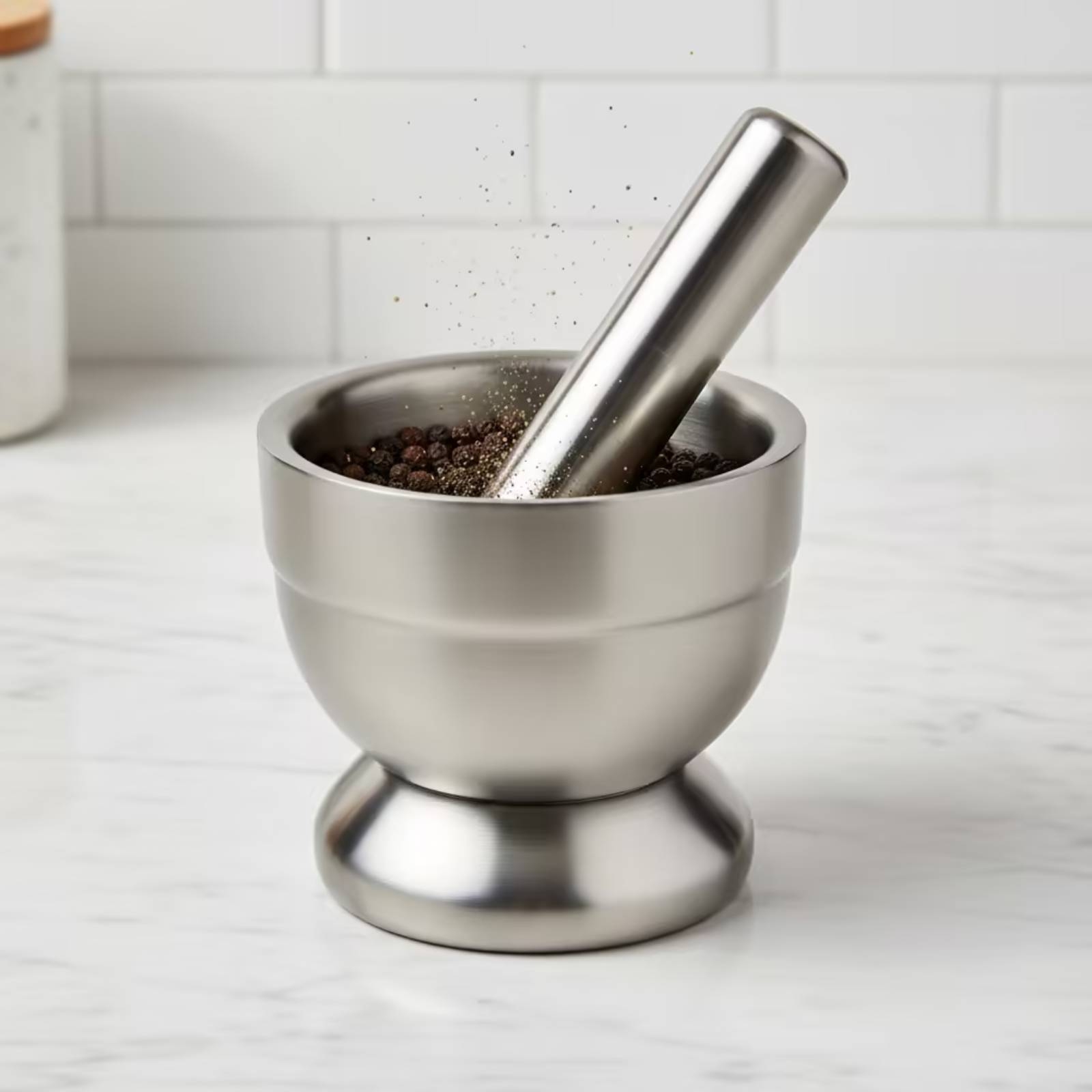 Mortar and Pestle with Lid Mes - огляд і ціна Home Cooking In