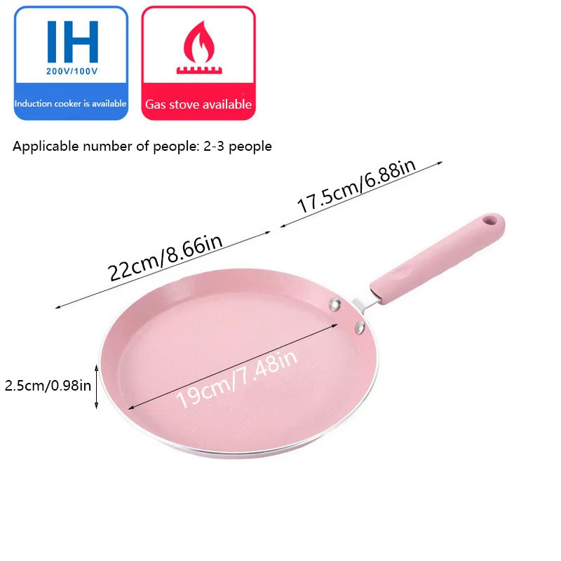 1 Non Stick Pink Frying Pan Fo - огляд і ціна Crepe Pan Nonstick