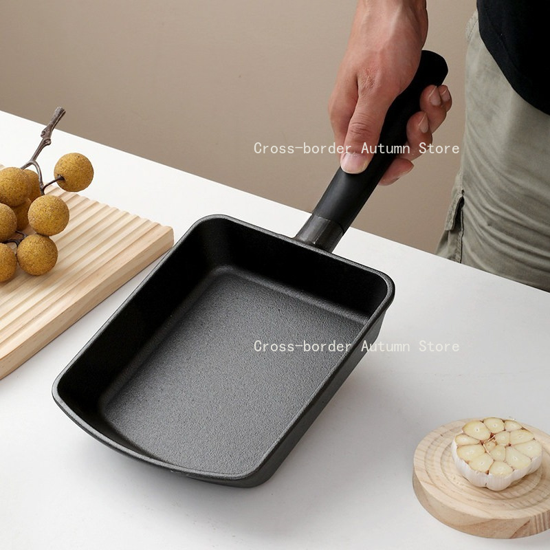 Uncoated Cast Iron Square Fryi - огляд і ціна Home Cooking Egg Roll