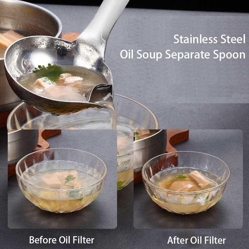 Long Handle Oil Soup Separate  - огляд і ціна Home Cooking Dinner
