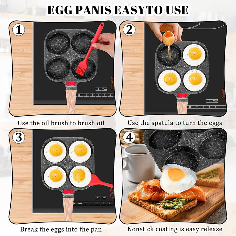 Deepened Egg Frying Pan with L - огляд і ціна Crepe Pan Nonstick