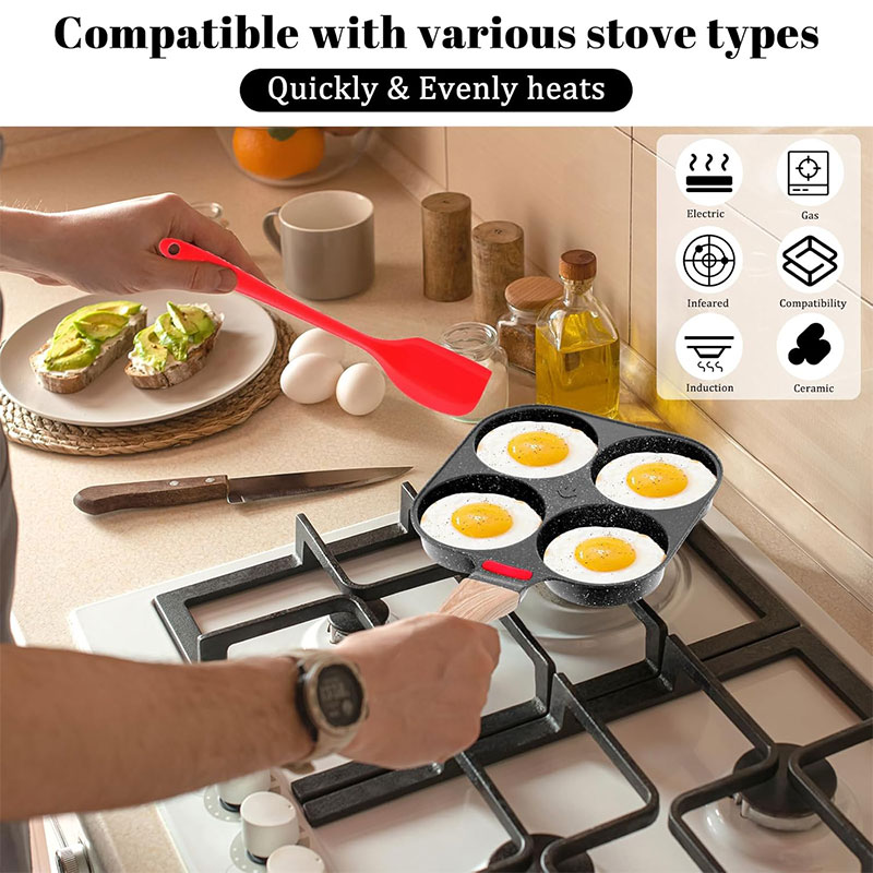 Deepened Egg Frying Pan with L - огляд і ціна Crepe Pan Nonstick