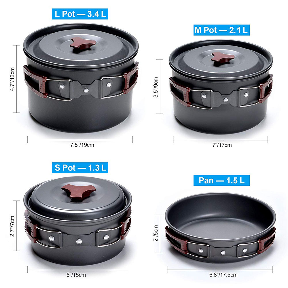 Outdoor Camping Cookware Kit N - огляд і ціна Crepe Pan Nonstick