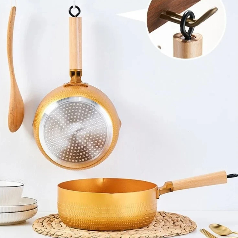 18/20/24cm Gold Soup pot Japan - огляд і ціна Crepe Pan Nonstick